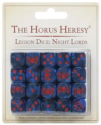 Horus Heresy Night Lords Legion Dice Pack Space Marines 30K 40K Scatter Die • $252.74