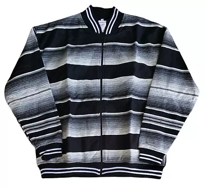  Chicano Chicana  Mexican Bomber Black Gray Serape Jacket  Biker Lowrider • $59.95