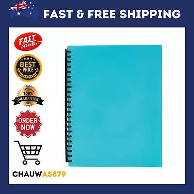 A4 Display Folder Display Book 20 Pockets Document Filing Office Supplies • $1.84