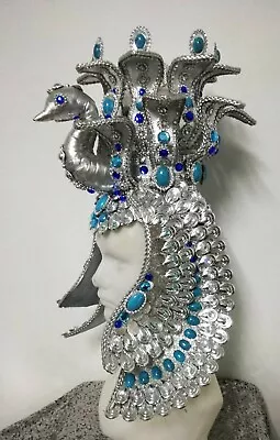 Da NeeNa H974 The Peacock Cleopatra Queen Stage Showgirl Vegas Dance Headdress • $544.41