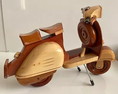 Wooden Scooter Model Mod Scooter Vespa Lambretta Style Scooter Model • £15.55