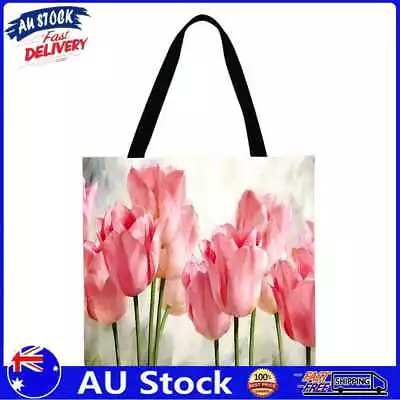 AU Flowers Printed Shoulder Shopping Bag Casual Large Tote Handbag (40*40cm) • $9.71