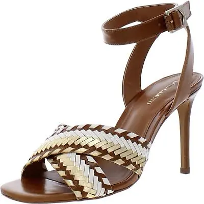 Vince Camuto Womens Ambrinna Brown Ankle Strap Shoes 9.5 Medium (BM) BHFO 0065 • $14.99