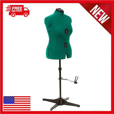 $139.79 • Buy Dritz Sew You Adjustable Dress Form, Medium, 360 Degree Stability Opal Green US