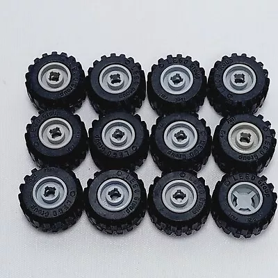 LEGO Black Wheel Tyre 21 X 12 Tire Assembly Grey 6014/ 87697 Vehicle X12 N • $22.99