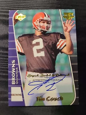 Tim Couch 1999 COLLECTOR'S EDGE TRIUMPH ROOKIE RC AUTO #TC CLEVELAND BROWNS! • $15