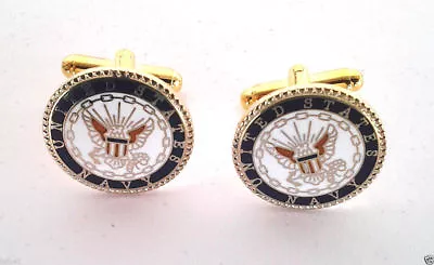 US NAVY CUFF LINKS Military 14769-C HO • $18.88