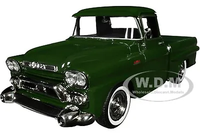 1958 Gmc 100 Wideside Pickup Green 1/24 Diecast Model Car By Motormax 79385 • $21.99