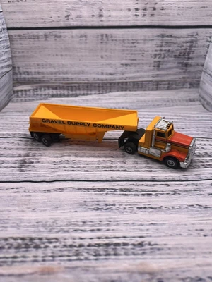 $21.99 • Buy TYCO US1 ~Electric Trucking Orange Yellow Truck C Semi Cab W/ Gravel Trailer