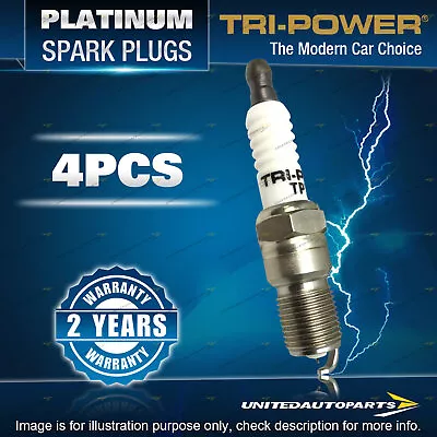 4 Tri-Power Platinum Spark Plugs For Ford Escape ZD Fiesta WP WQ WS WT Focus LR • $33.79