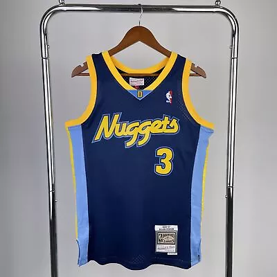 Allen Iverson #3 Denver Nuggets Blue Mitchell & Ness Swingman Jersey MensNWT • $70