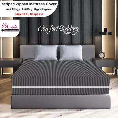 £8.99 • Buy *premium* High Quality Mattress Zip Cover Mattress Encasement Anti-bug King Size
