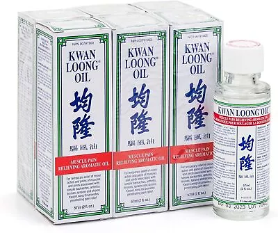 Kwan Loong Medicated Oil Fast Pain Relief Aromatic Oil 57ml * 6 Pc. • $134.53