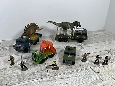 Jurassic Park The Lost World Diecast -lot Of 4 Vehicles 6 Figures Matchbox 1997 • $12.50