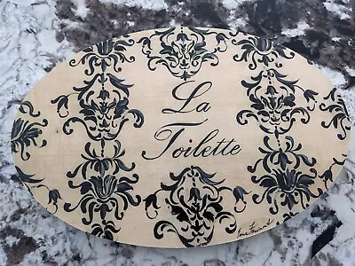 La Toilette Wall Sign Bathroom French New • $25