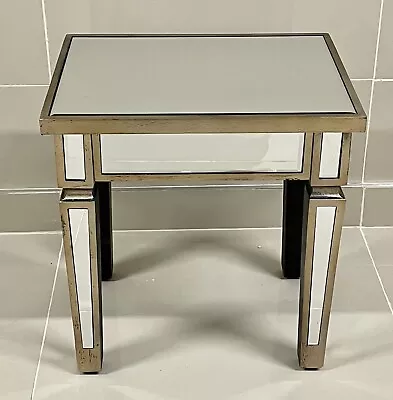 1 X Venetian Mirrored Table Side Table Bedside Table / Lamp Table End Table • £59.99