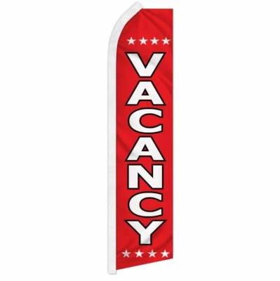 $26.79 • Buy  VACANCY  Advertising Super Flag Swooper Banner Business Sign Vacant