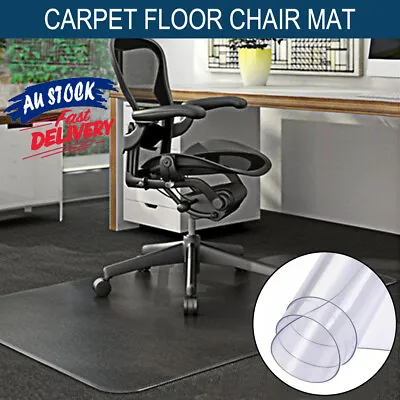 $29.95 • Buy 120x90CM Floor Protection Pads Chair Mats Office Home Computer Work Carpet ACB#