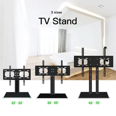 Universal Desk Table Top TV Stand Bracket LCD LED Plasma VESA Mount 22-70 Inch • £16.99