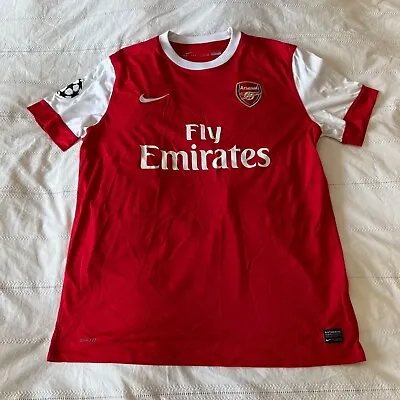 Arsenal Home Shirt - 2011 Season - 10/van Persie - Nike/Emirates - Men's XL • £49
