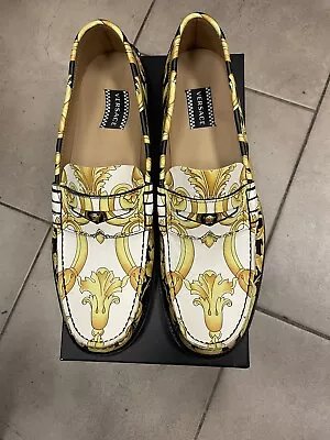 Men’s Authentic “Versace”leather Loafers Broque  Pattern-size 12-worn Once • $27