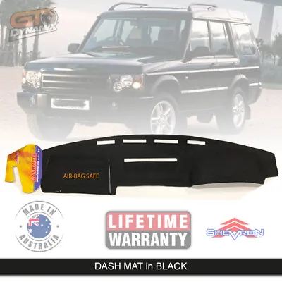 Black Dash Mat For LAND ROVER Discovery 2  HSE TD5 SE S 2/1999-3/2005 DM962 • $89.95