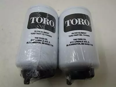 2 Packs Genuine Toro 110-9049 Fuel Filter Water Separator Reelmaster Workman HDX • $56.49