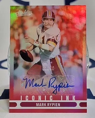 Mark Rypien 2022 Panini Absolute Iconic Ink 11/50  Autograph Washington Redskins • $35