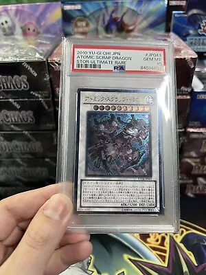 2010 Yu-Gi-Oh! JPN Ultimate Rare Atomic Scrap Dragon Storm Of Ragnarok PSA 10 • $155