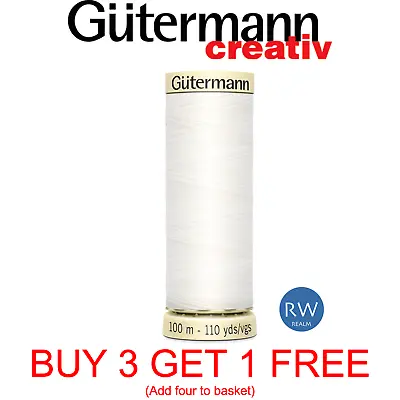 Gutermann Sew All 100m 100% Polyester Thread For Hand And Machine • £2.89