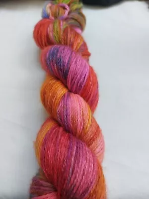 Qty1 100g DK Superwash Merino Wool Hand Dyed Multicolored Yarn In Beautiful... • £9.70