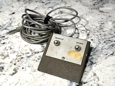 SILVERTONE Model 1464 Solid State Amp Late 1960's Foot Switch Only Untested • $165