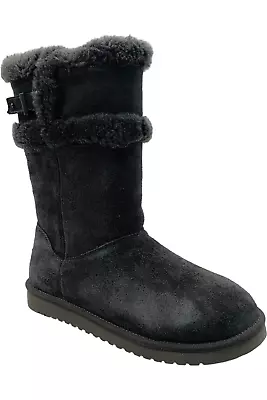 Koolaburra By UGG Suede Tall Winter Boots Barlee Stone Gray • $47.99