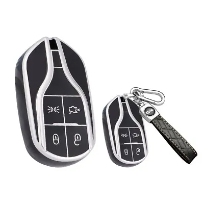 Remote TPU Key Case Cover Chain Fob For Maserati Quattroporte Ghibli Levante • $32.99
