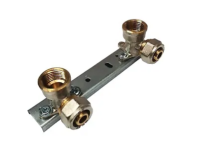 Concealed Shower Fitting Wall Plate 1/2  X 16mm PEX Tap Mixer Bar Valve Bracket • £13.99