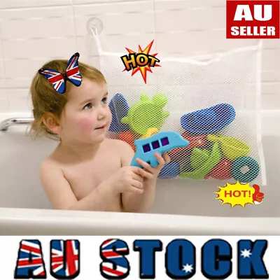 Large Kids Baby Bath Toy Tidy Organiser Mesh Net Storage Bag Holder Bathroom D2 • $8.70