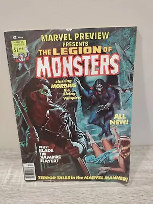 BladeMorbius Marvel PREVIEW #8: THE LEGION OF MONSTERS  1976  Original • $49.95