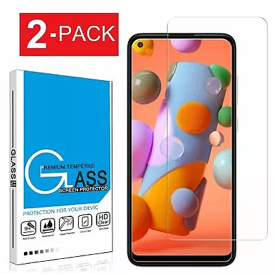 2 Pack Premium Tempered Glass Screen Protector For Samsung Galaxy A11 • $3.79