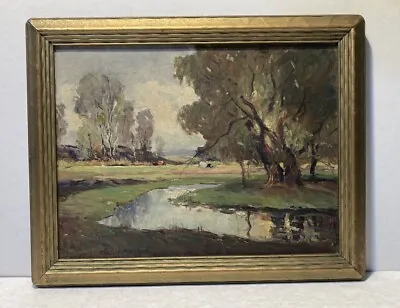 Thomas John Mitchell Listed Antique Impressionist Landscape Oil Painting • $980