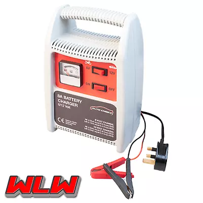 Car Battery Charger 8AMP 6/12V Heavy Duty Van Compact Vehicle Trickle Electric • £29.99