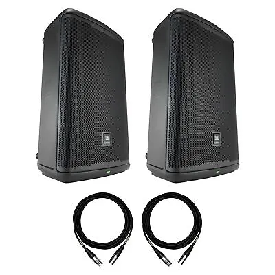 Stereo Pair Of JBL EON715 15-inch Loudspeakers Bundle With Mogami XLR Cables • $1198