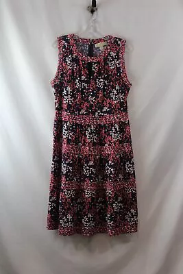 Michael Kors Women's Navy/Pink Floral Sundress Sz L • $9.99