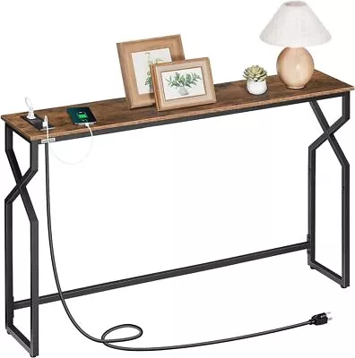 Sofa Console Table Entryway Table With Power Station Narrow Sofa Couch Table • $64.99