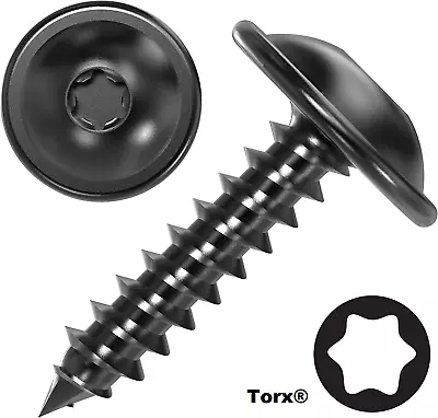 TORX® Black Self Tapping Screws Pan Head - TX Tapper BS4174 Car Panel • £12.35