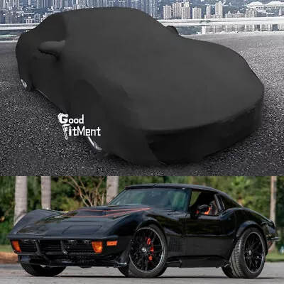 For Chevrolet Chevy Corvette C3 1968-1982 Indoor Car Cover Full Protection Black • $135.68