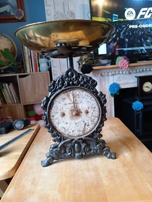 £0.99 • Buy Rare Salter Kitchen Scales Antique Household Scales No. 49 In Cast Iron
