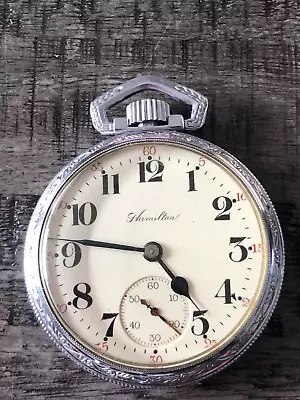 Hamilton 992 21 Jewels Pocket Watch Running Condition. • $99