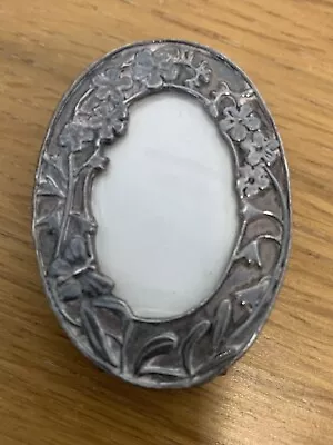 Vintage Miniature 'Silver Scenes  Oval Ornate Picture Frame • £9