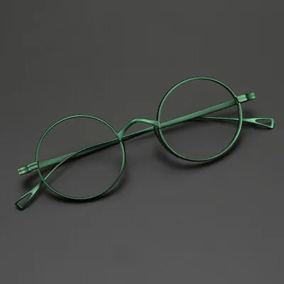 Round Titanium Frames Metal Glasses Eyeglasses Light Retro Vintage John Lennon • $59.95