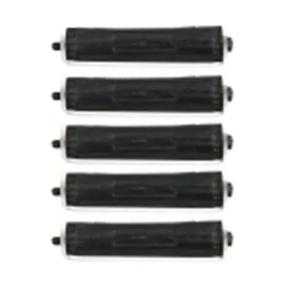  12 X BLACK EXTRA LARGE** PERM CURLERS/ ROLLERS RODS  XXL • £3.50